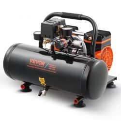 67#Air Compressor, 2 Gallon Steel Tank, 1HP 2.1 CFM 8bar Oil Free Air Compressor & Max. 120PSI Pressure, 81dB Ultra Quiet Portable Compressor, for Aut