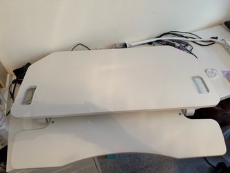 White Sit-Stand Desk Converter