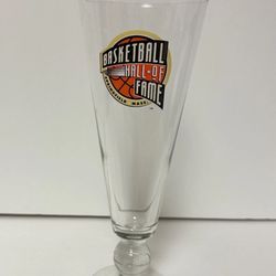 Basketball Hall Of Fame Pilsner Beer Glass Basketball Base Collectors Glass Rare