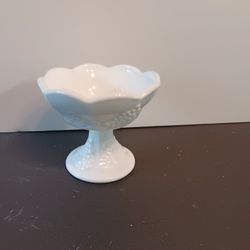 Milk Glass Candle Holder