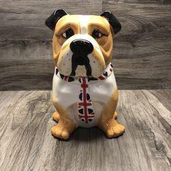 British Bulldog Ceramic Cookie/Dog Treat Jar