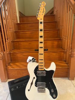 Squier Classic Vibe Thinline Telecaster (Mint) w/ Epiphone Amp
