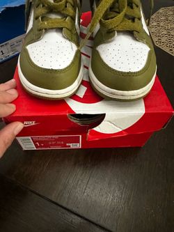 Nike Dunk Low Olive/White – Kids Sizes 13C & 1C