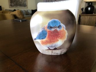 Vintage “The Mad Bluebird Vase” dated 1979