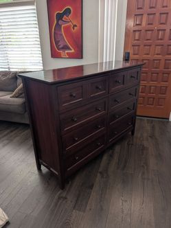 Dresser with mirror
