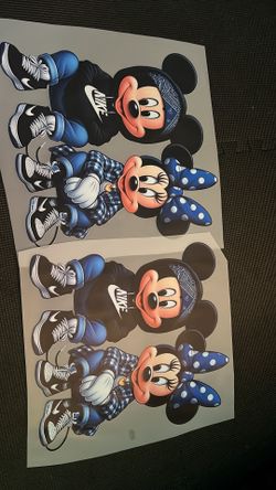 Mickey And Minnie DTF Sheet
