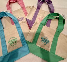 Trader Joe’s pastel mini totes
