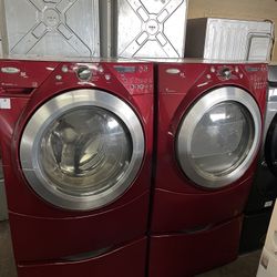  Whirlpool Washer & Dryer with Pedestal