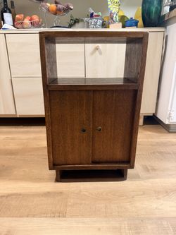 vintage mid-century modern utility cabinet