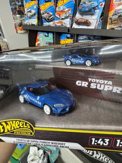 Toyota gr supra hot wheels 1/43 + 1/64 scales