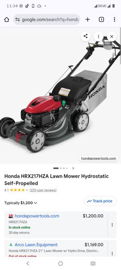 Honda gas lawn mower