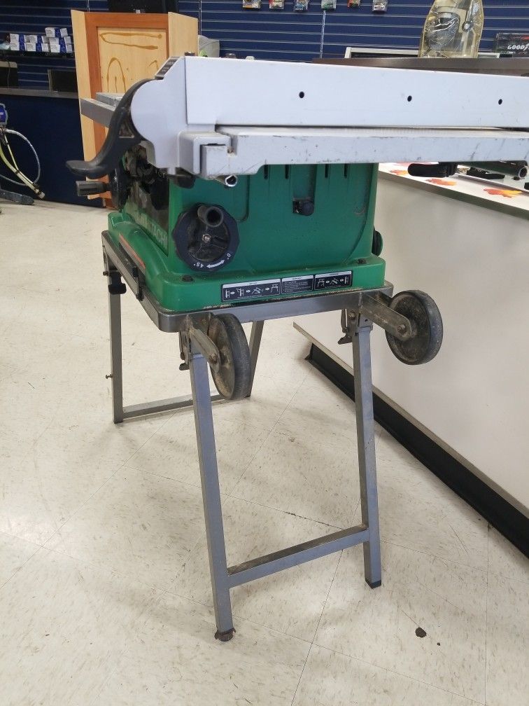 Hitachi 10" Blade 15 Amp Portable Table Saw 7970681 for Sale in