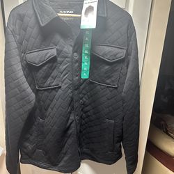 BNWT Dakine Men’s Snap Button Quilted Shirt Jacket, Black, Size XL