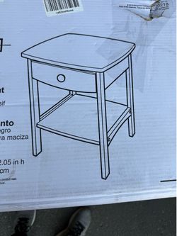 NEW Winsome Claire Black Accent End Table – Open Box / AS-IS