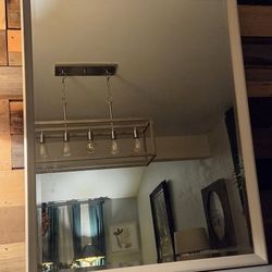 Large Light Grey Mirror
