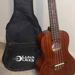 Luna Tattoo Mahogany Concert Ukulele 