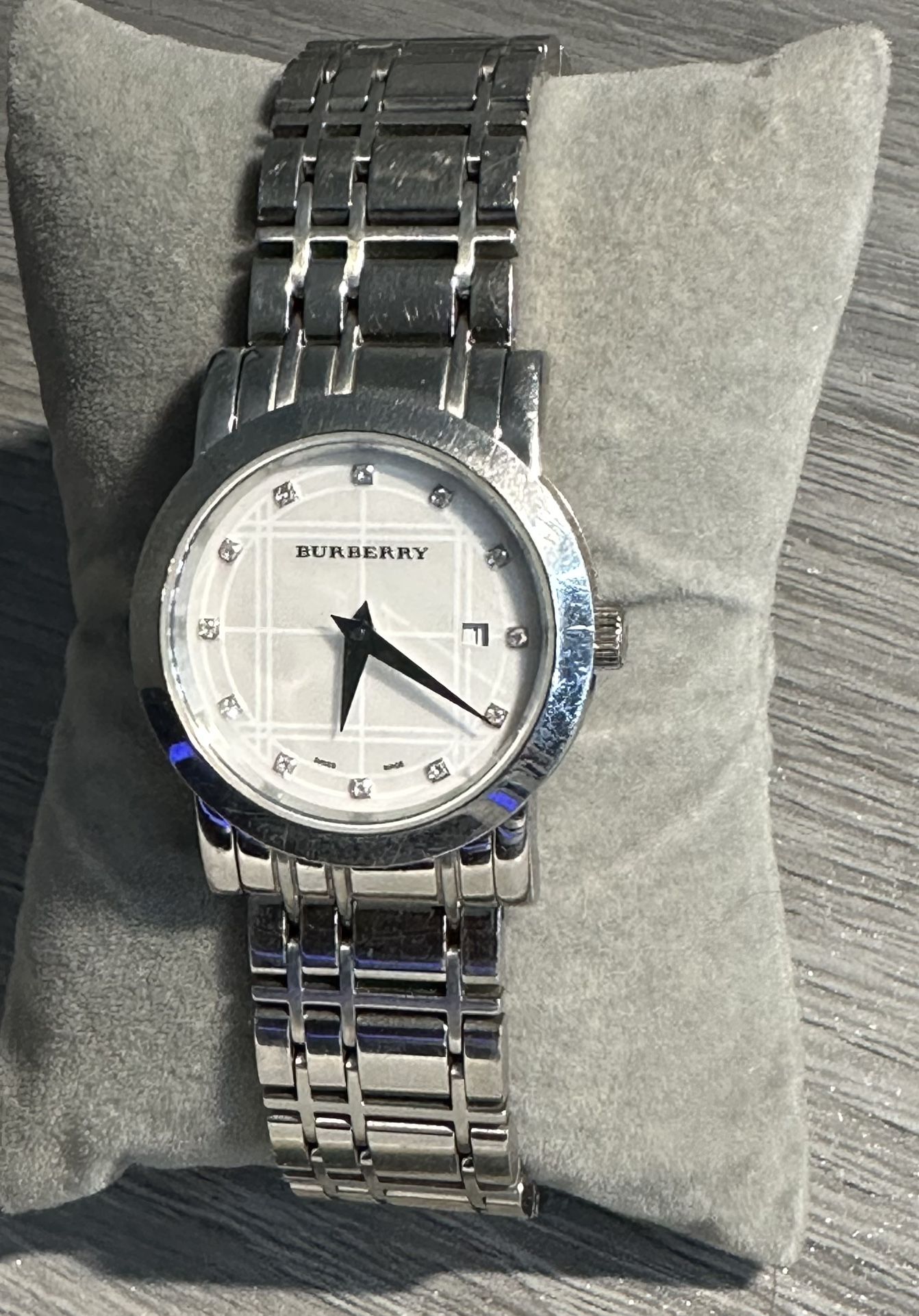 Burberry Heritage Watch with Diamond Dial Black Shopping Channel main image 3