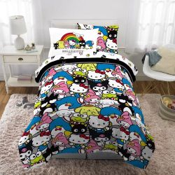 Hello Kitty And Friends Twin 5pc Complete Comforter And Sheets 
