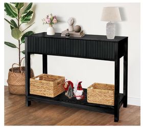 Fluted Console Table, Long Console Tables for Entryway 48"