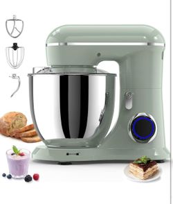 3-IN-1 Electric Stand Mixer, 6.5QT Bowl 660W 10-Speed Kitchen Mixer, Household Food Mixers include Dough Hook, Beater and Whisk, Bread Cake Mixer for 