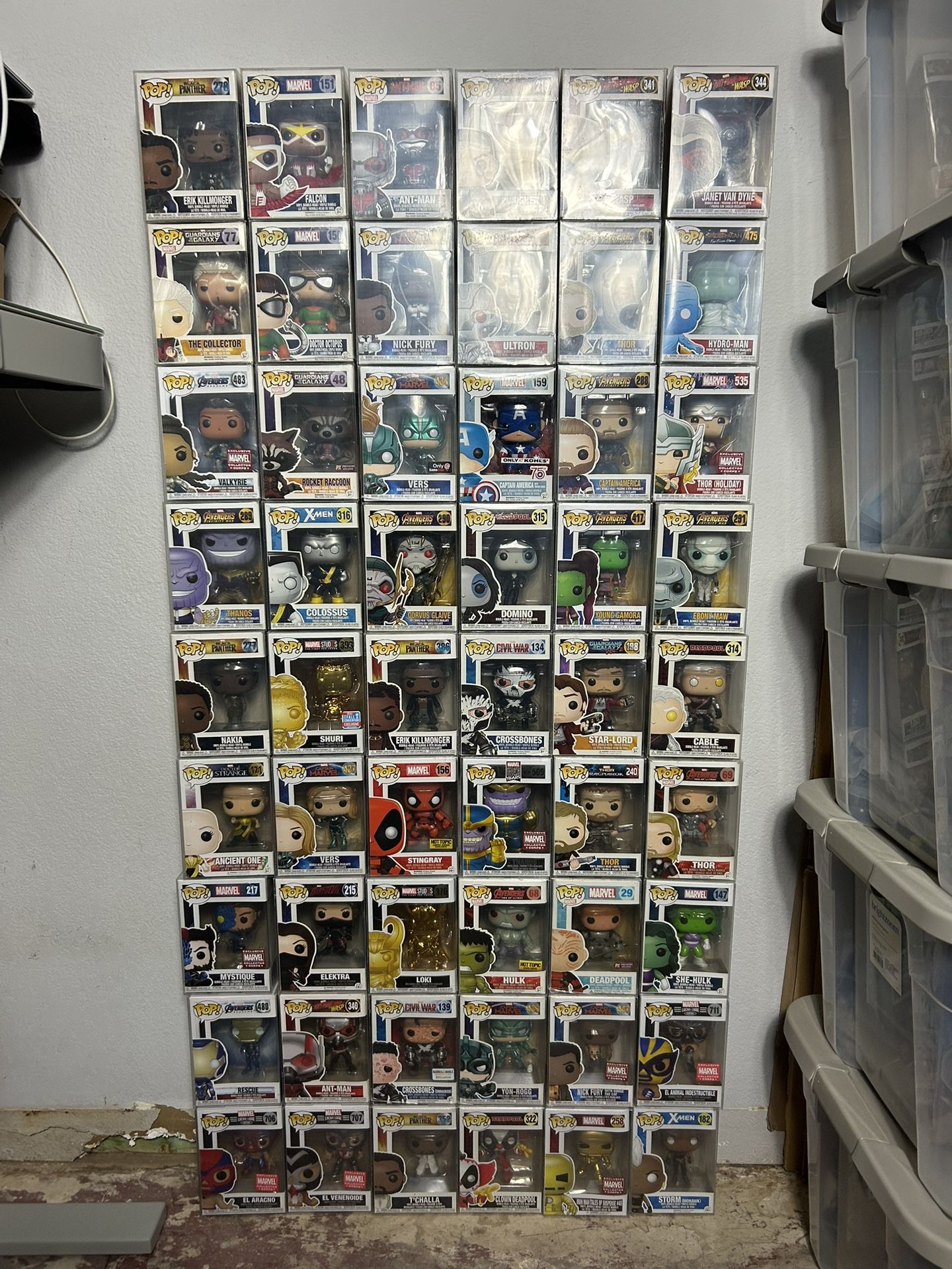 Funko Pop Marvel Lot Of 82