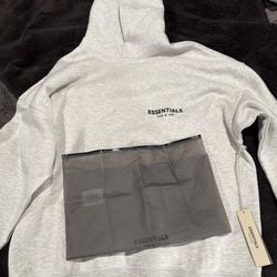 Essentials Hoodie Grey Oatmeal $50