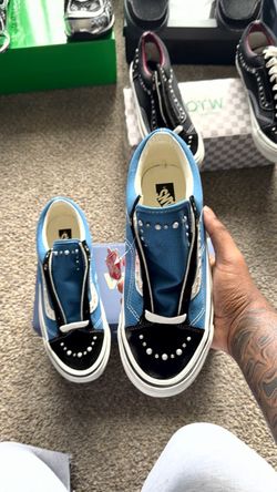 Vans Style 36 Blue Black Studded Sneakers