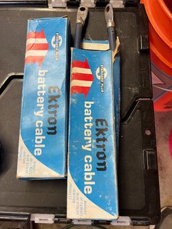 Vintage Ektron battery cables