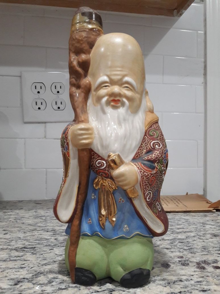 Vintage sake bottle figurine