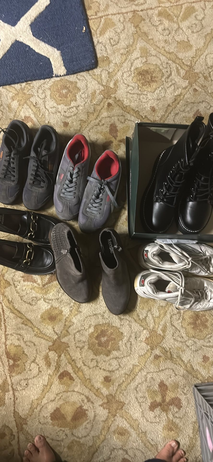 ALL. 3 Tennis Shoes. 2 Boots. 1 Loafer Size 6.5 & 7
