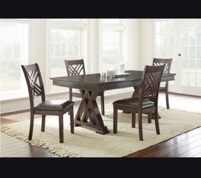 ✨ Beautiful Solid Wood Dining Table Set – Seats 6 ✨