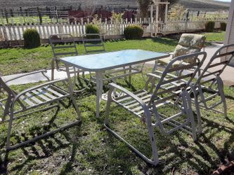 Outdoor dining table