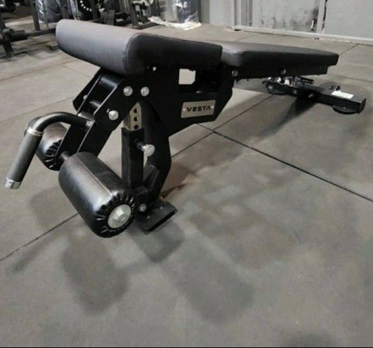 BRAND NEW Adjustable FID Weight Bench, Incline To Decline, Squat Rack, Bumper Plates, Barbell, Gym Mats Rubber Flooring