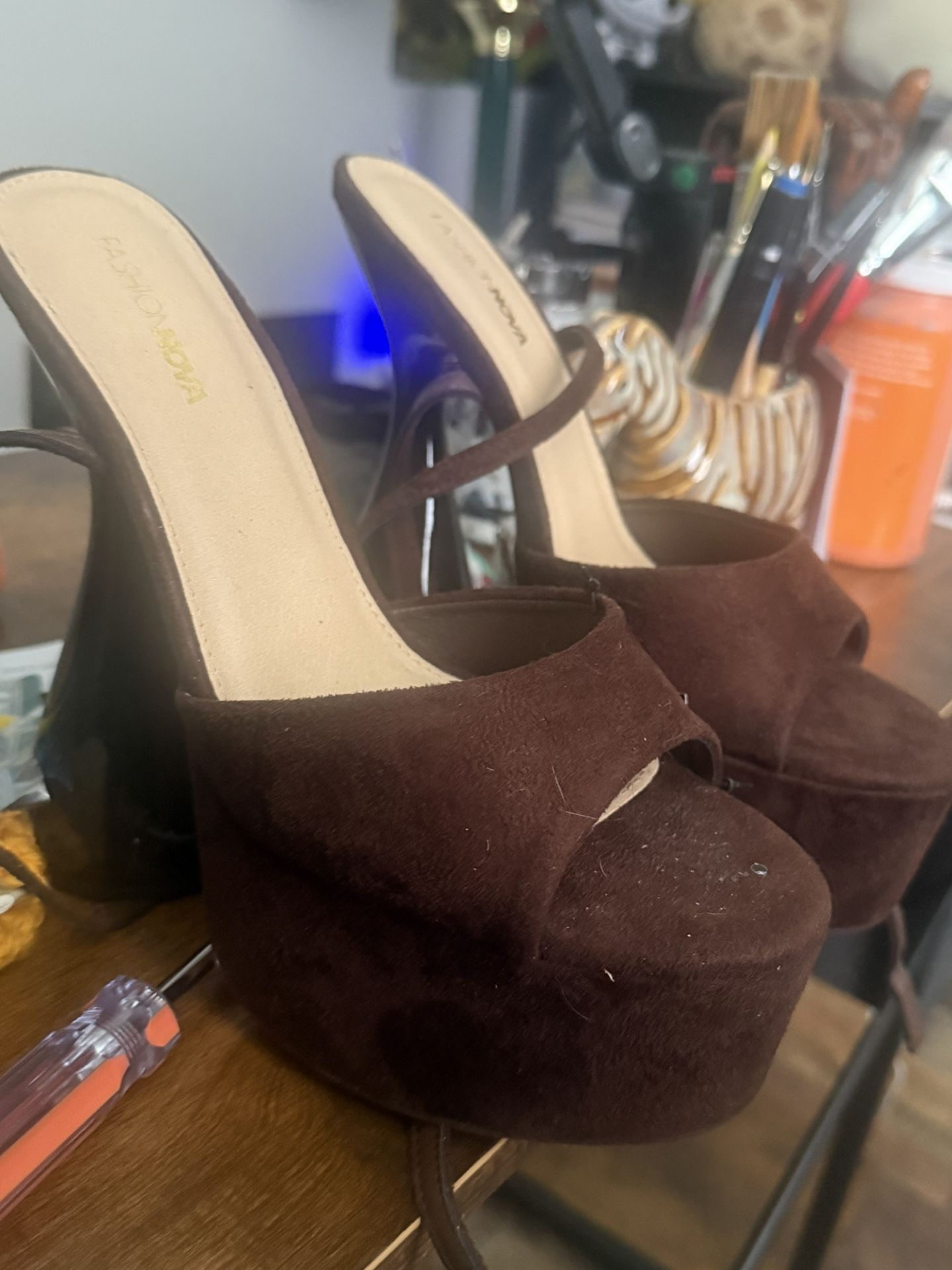 Brown Platform Heels