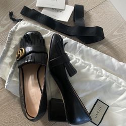Gucci 38.5 Leather Pumps