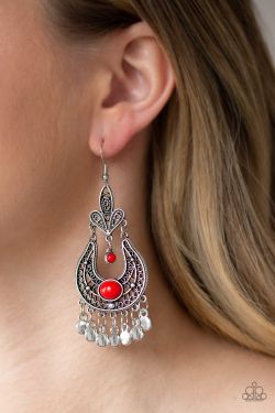 Fiesta Flair Red Earrings