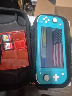 Nintendo Switch and two games