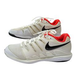 Nike Air Zoom Vapor X HC Tennis Shoes AA8030-106 White Red Men's Size 10.5