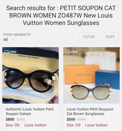 Louis Vuitton Purple Z0560W Petit Soupcon Round Sunglasses