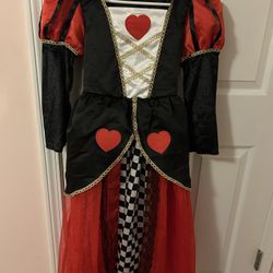 Girl Queen Of Hearts Costume 