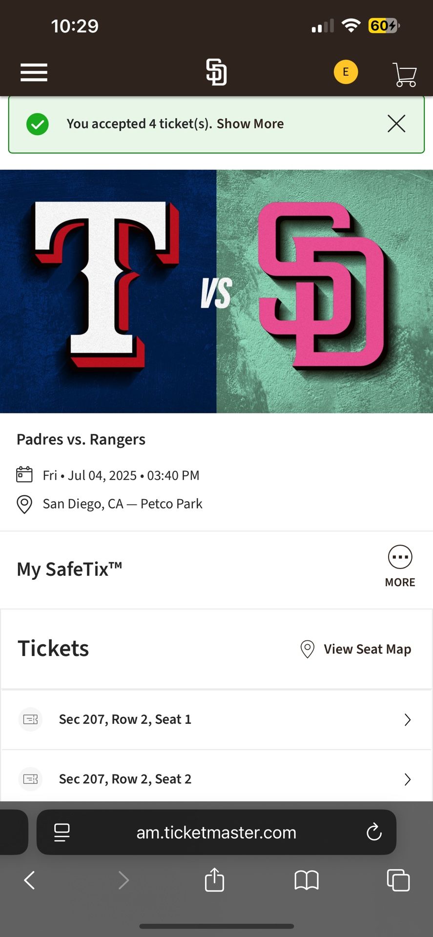 San Diego Padres vs Texas Rangers 4th of July