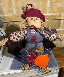 Stuffed scarecrow decor
