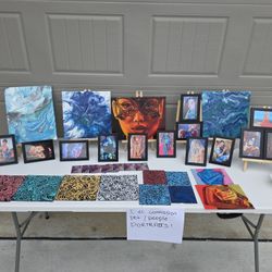 My Art Sale! Jewelry, Prints, Originals, Tshirts All Handmade ! 