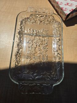 Princess house crystal serving tray
