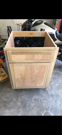 Free wood or half painted kitchen cabinet