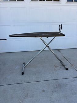 Folding Ironing Board with Iron Rest heavy duty