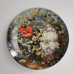 Fürstenberg Collectible Plate Decorative Plate Wall Art "Am Wegesrand" Hans Graß