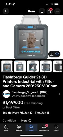 FLASHFORGE Guider IIS 3D Printer