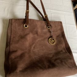 Michael Kors Suede/Leather Bucket Bag