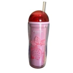 Starbucks Japan Pink Strawberry Plastic Tumbler
